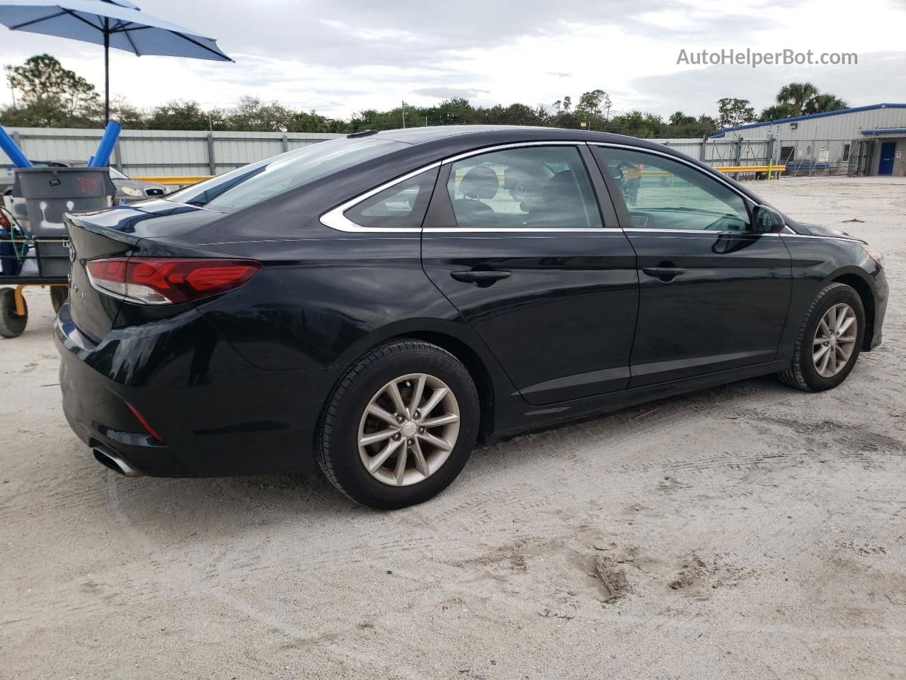 2018 Hyundai Sonata Se Black vin: 5NPE24AF3JH612983