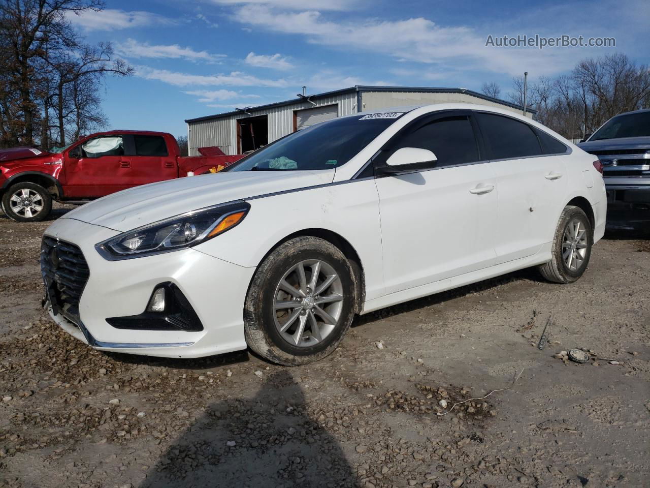 2018 Hyundai Sonata Se White vin: 5NPE24AF3JH618685