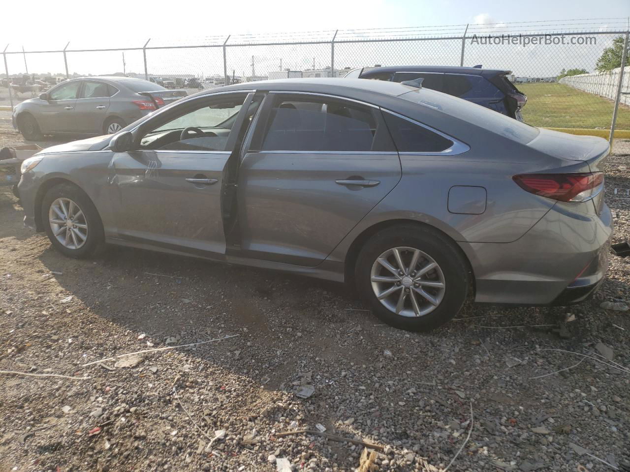 2018 Hyundai Sonata Se Gray vin: 5NPE24AF3JH618945