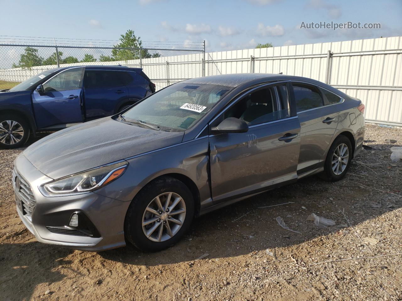 2018 Hyundai Sonata Se Gray vin: 5NPE24AF3JH618945