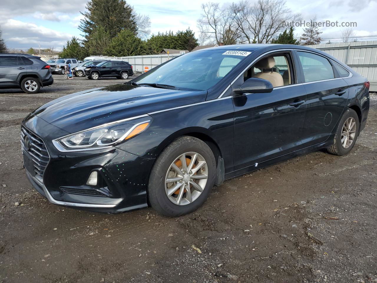 2018 Hyundai Sonata Se Black vin: 5NPE24AF3JH661407