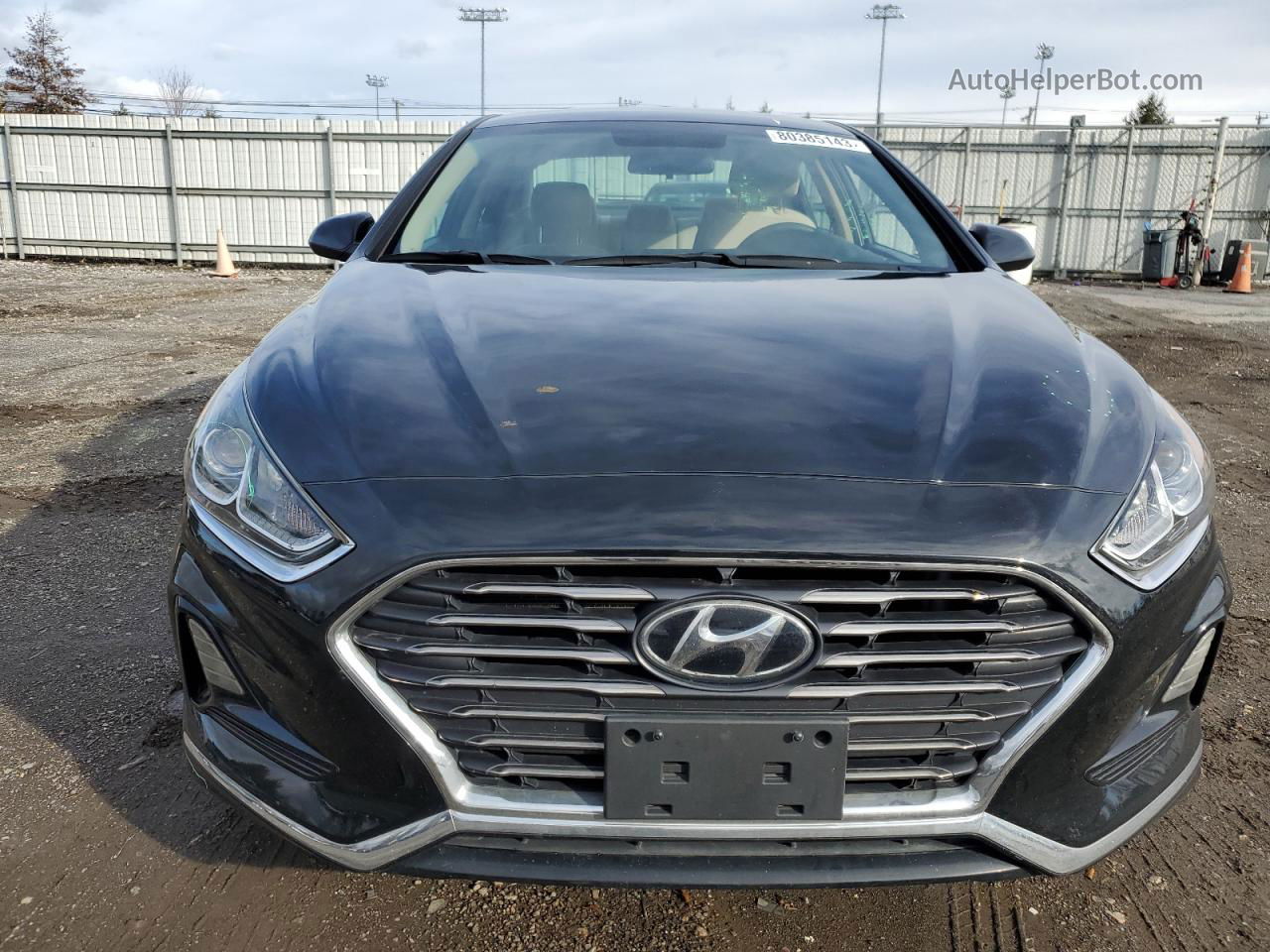 2018 Hyundai Sonata Se Black vin: 5NPE24AF3JH661407