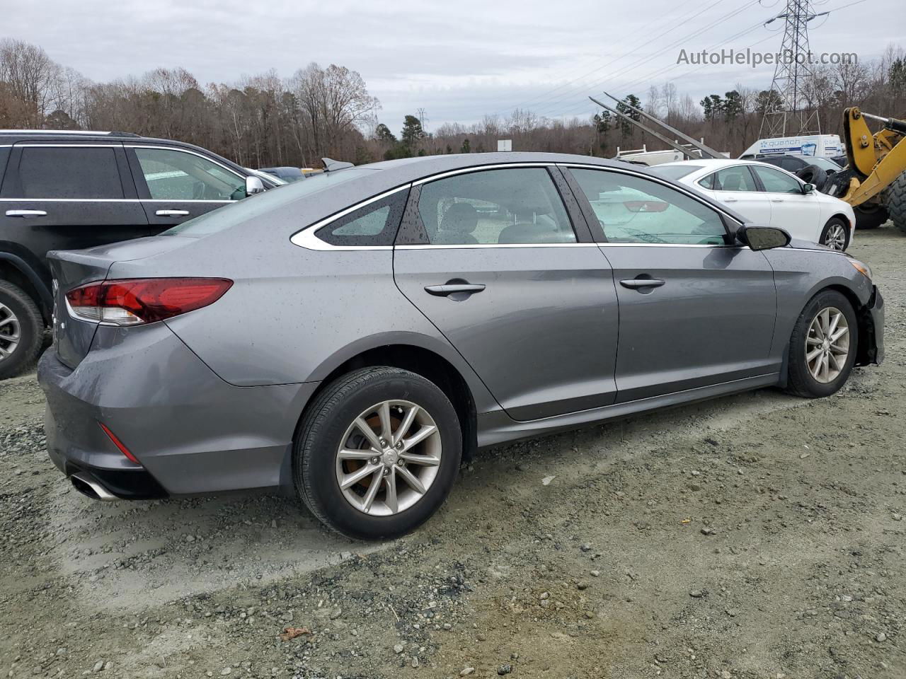 2018 Hyundai Sonata Se Gray vin: 5NPE24AF3JH670351