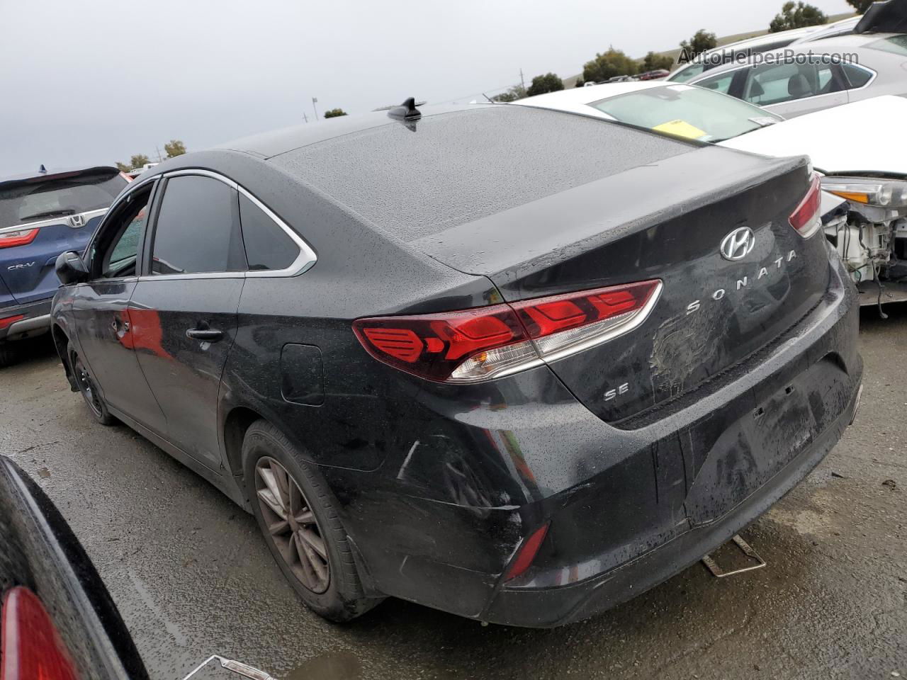 2018 Hyundai Sonata Se Black vin: 5NPE24AF3JH674481