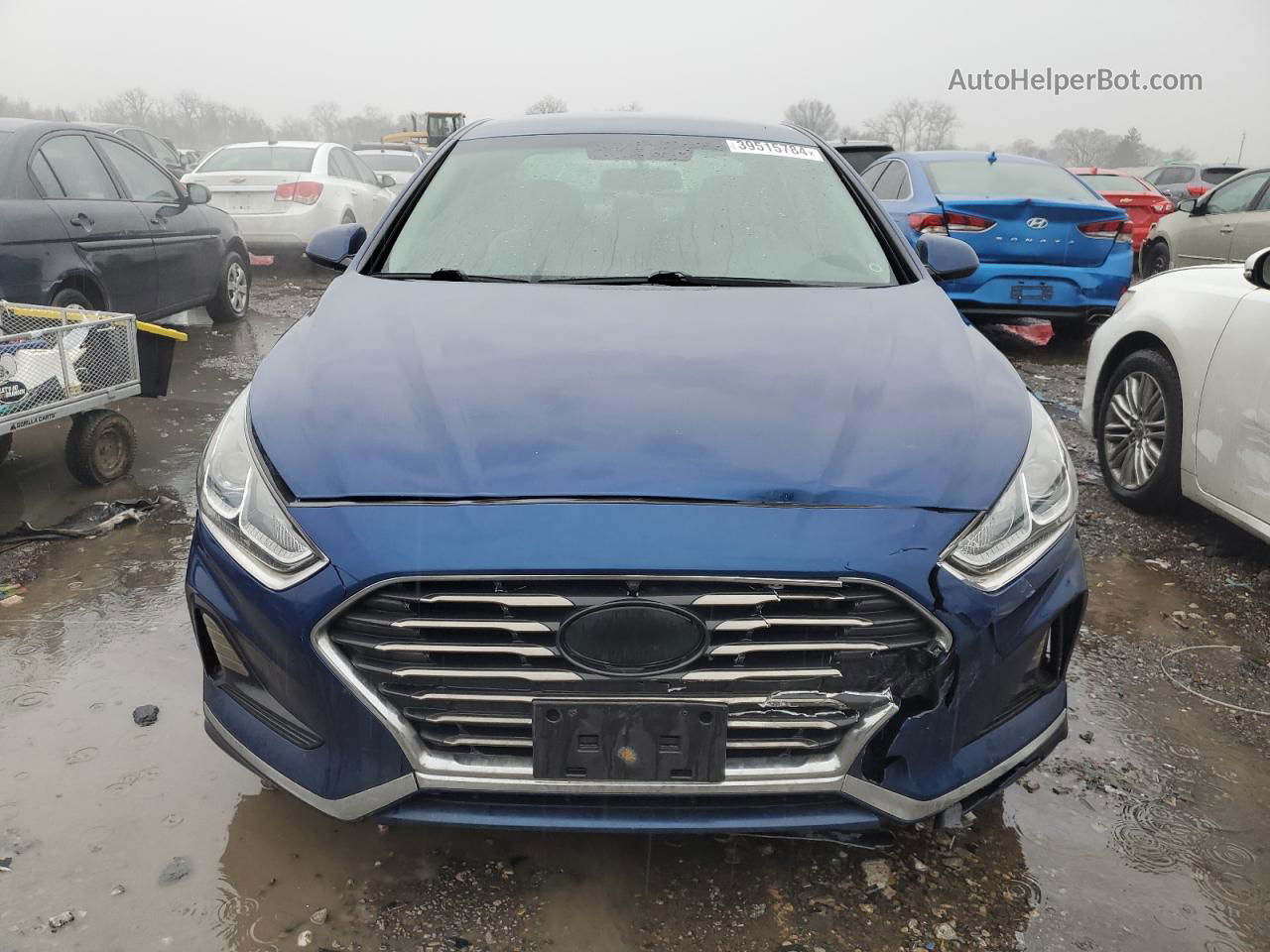 2018 Hyundai Sonata Se Blue vin: 5NPE24AF3JH698392