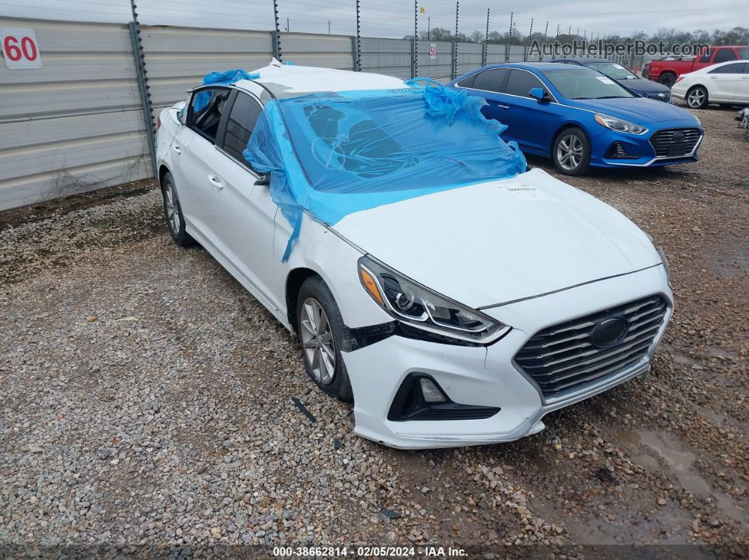 2018 Hyundai Sonata Se White vin: 5NPE24AF3JH698974