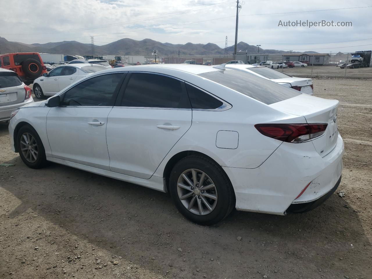 2018 Hyundai Sonata Se White vin: 5NPE24AF3JH704238