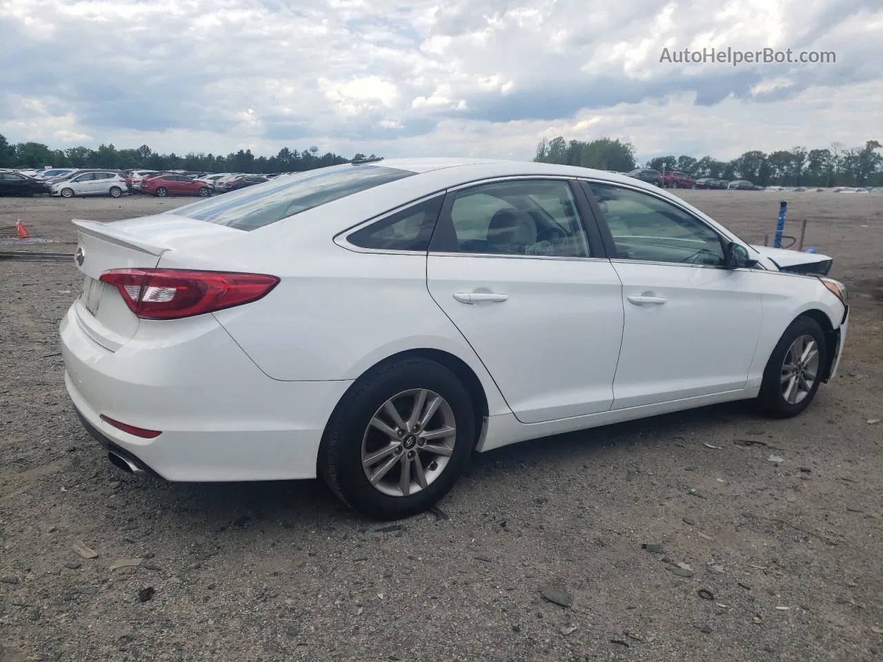 2017 Hyundai Sonata Se White vin: 5NPE24AF4HH436682