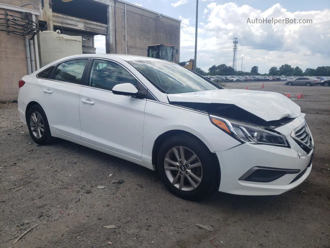 2017 Hyundai Sonata Se White vin: 5NPE24AF4HH436682