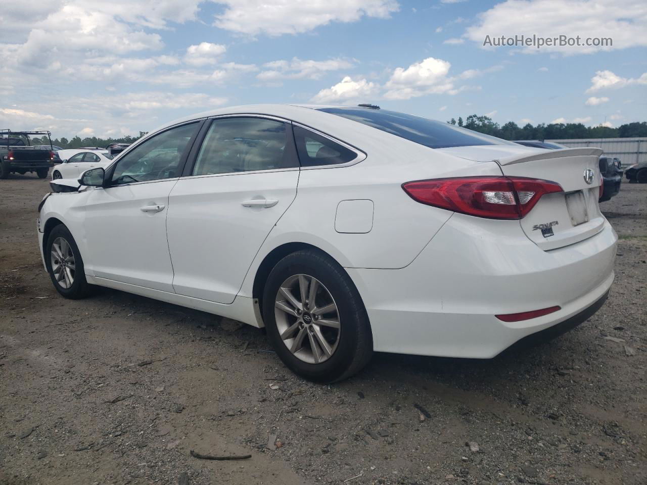 2017 Hyundai Sonata Se White vin: 5NPE24AF4HH436682