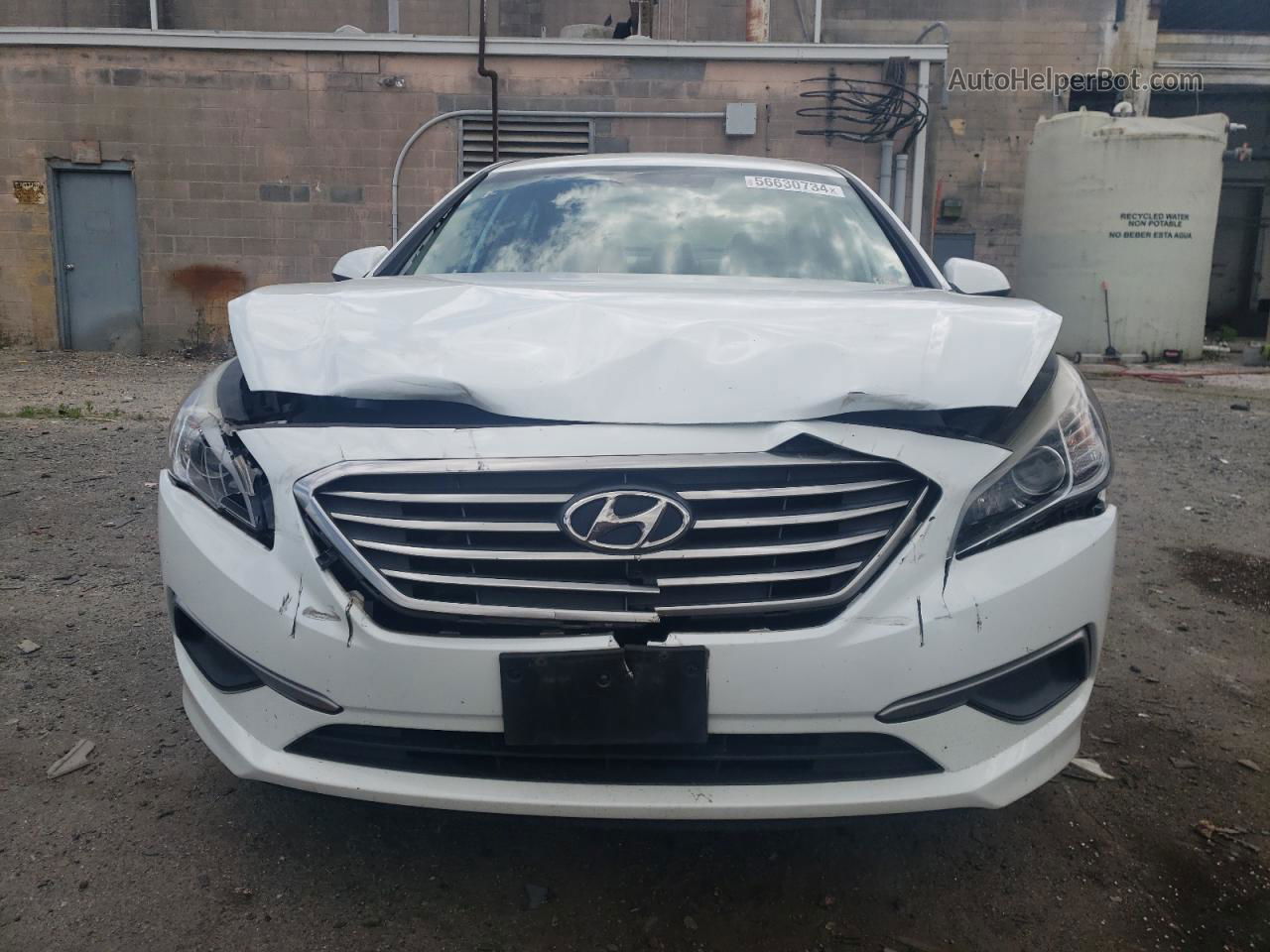 2017 Hyundai Sonata Se White vin: 5NPE24AF4HH436682