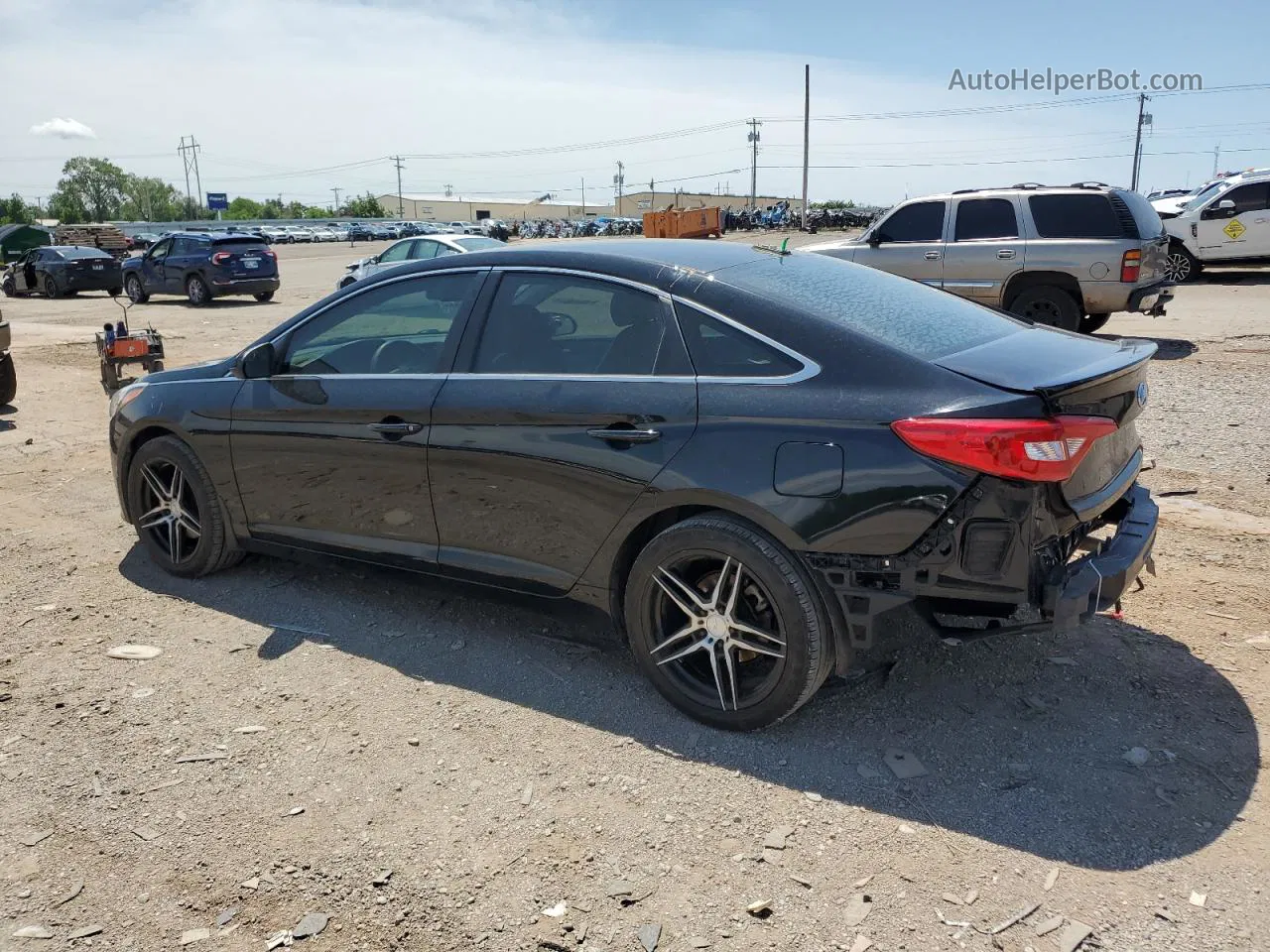 2017 Hyundai Sonata Se Black vin: 5NPE24AF4HH477300