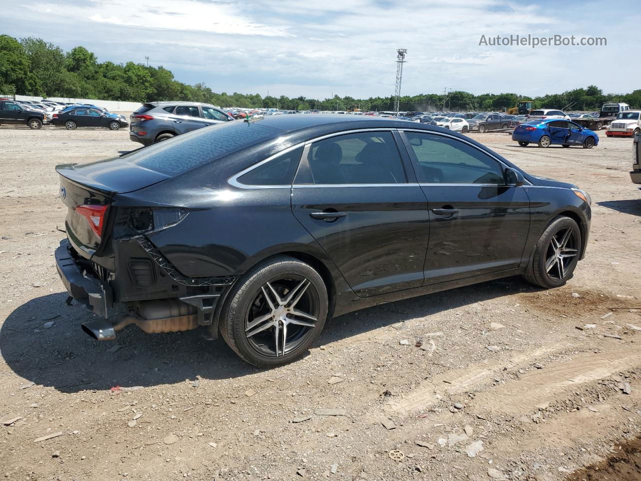 2017 Hyundai Sonata Se Black vin: 5NPE24AF4HH477300