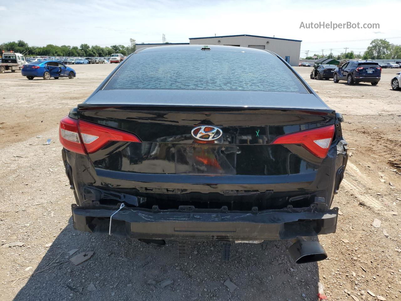 2017 Hyundai Sonata Se Black vin: 5NPE24AF4HH477300