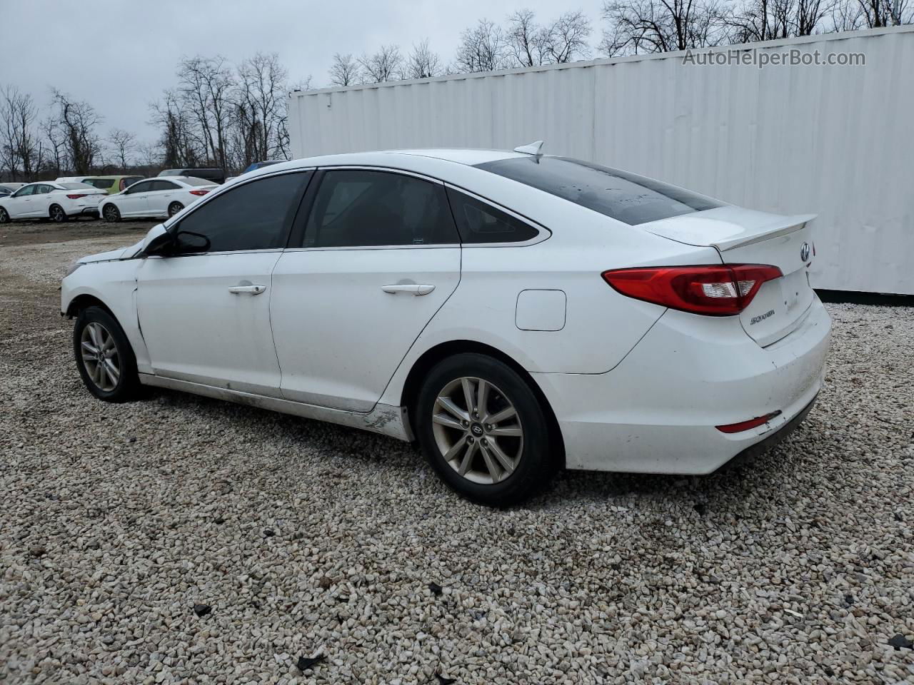 2017 Hyundai Sonata Se White vin: 5NPE24AF4HH527886