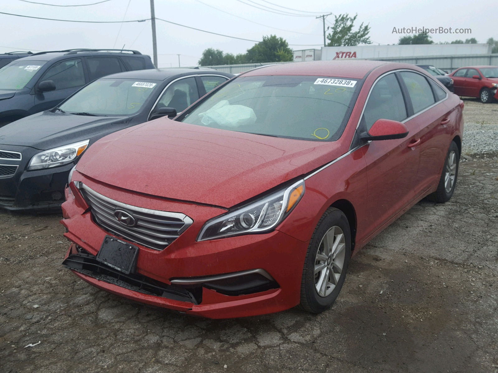 2017 Hyundai Sonata Se Red vin: 5NPE24AF4HH532179