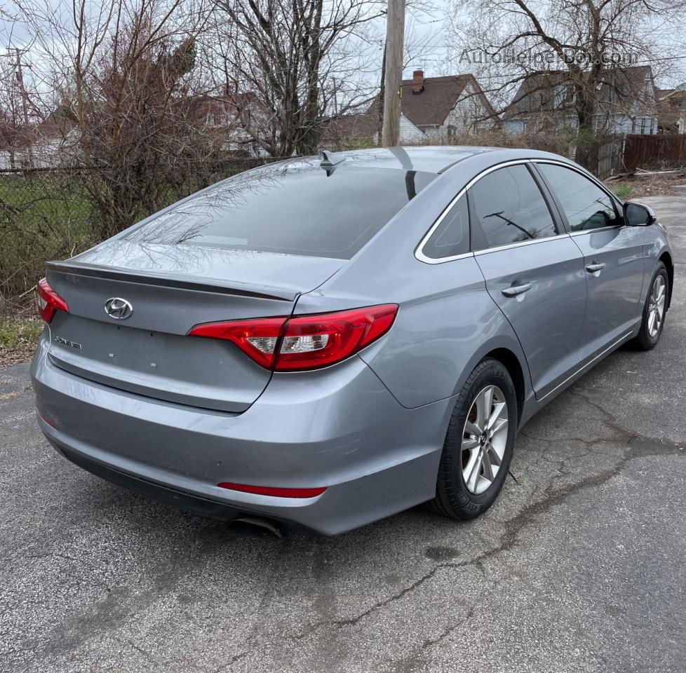 2017 Hyundai Sonata Se Silver vin: 5NPE24AF4HH559978