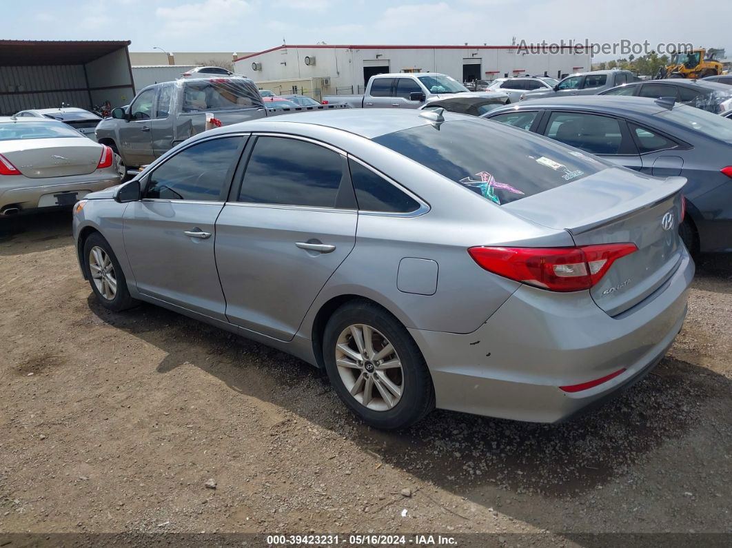 2017 Hyundai Sonata   Silver vin: 5NPE24AF4HH561438