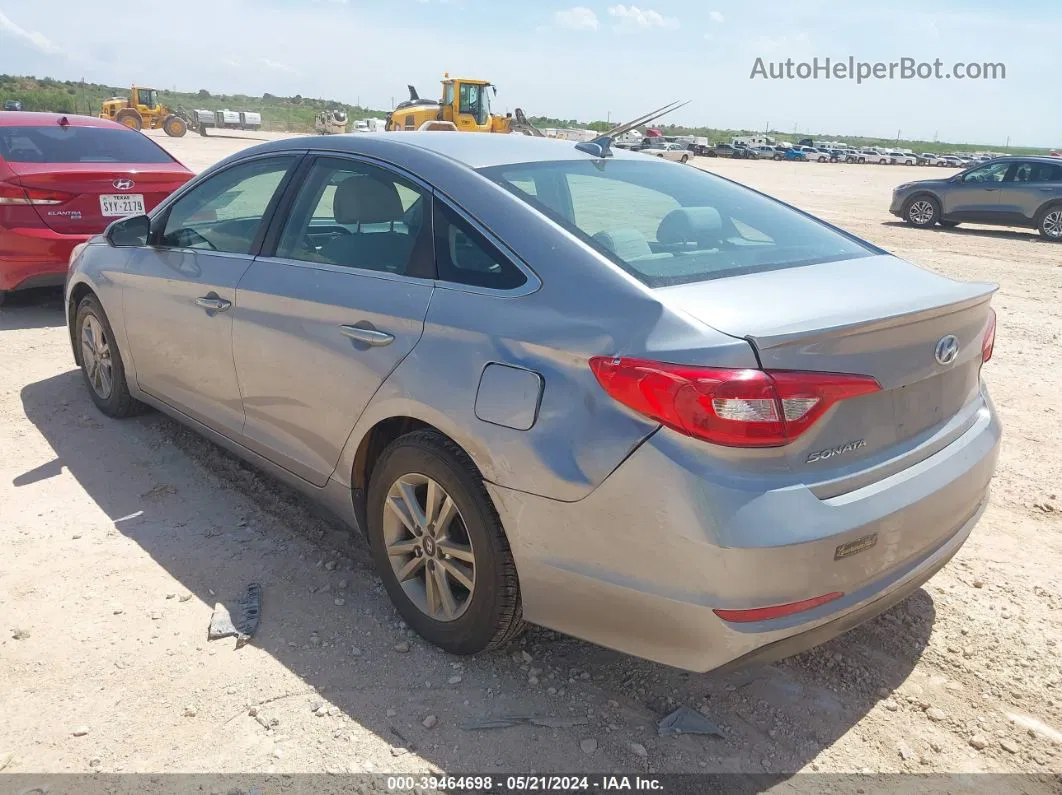 2017 Hyundai Sonata   Silver vin: 5NPE24AF4HH565554