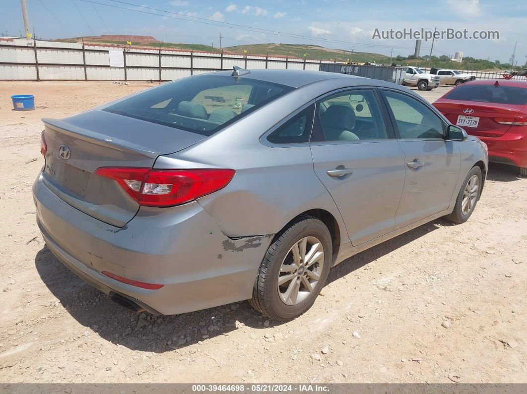 2017 Hyundai Sonata   Silver vin: 5NPE24AF4HH565554