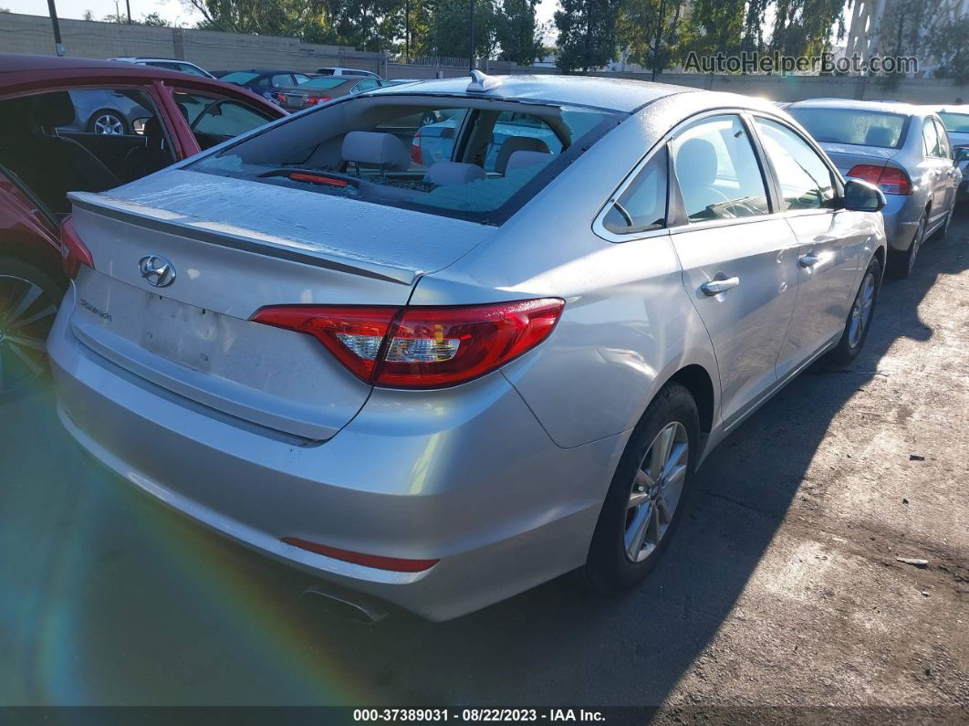 2017 Hyundai Sonata Se Серебряный vin: 5NPE24AF4HH569121