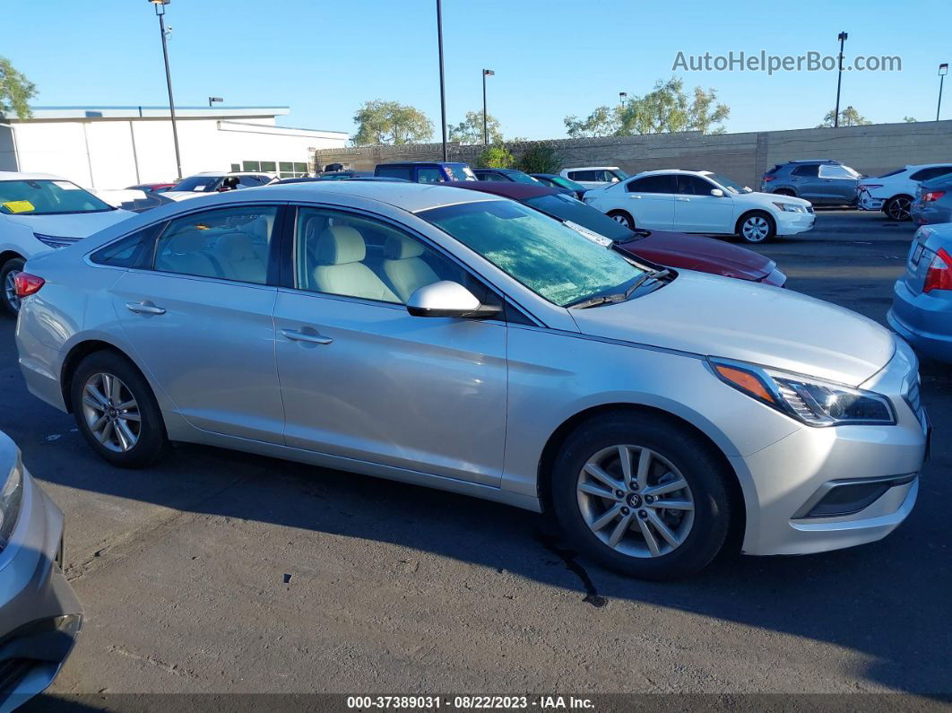 2017 Hyundai Sonata Se Silver vin: 5NPE24AF4HH569121