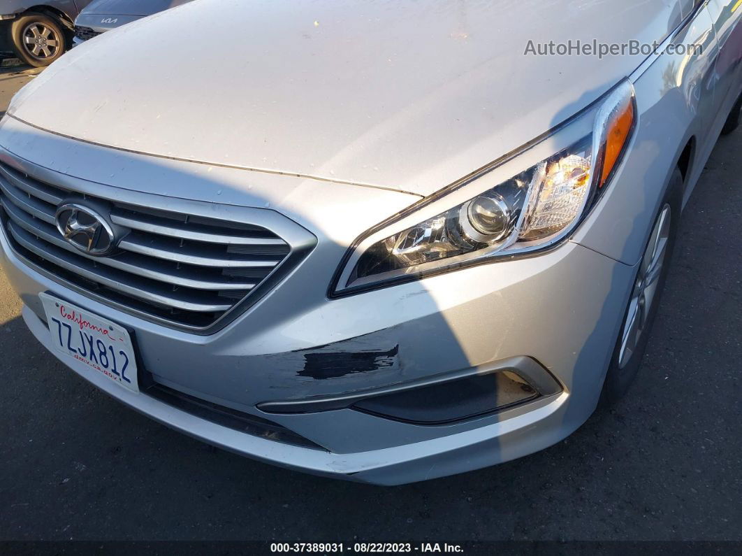 2017 Hyundai Sonata Se Silver vin: 5NPE24AF4HH569121