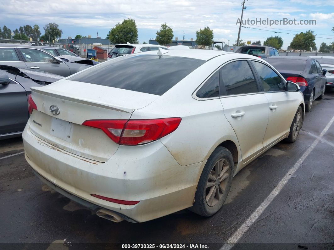 2017 Hyundai Sonata   White vin: 5NPE24AF4HH577719