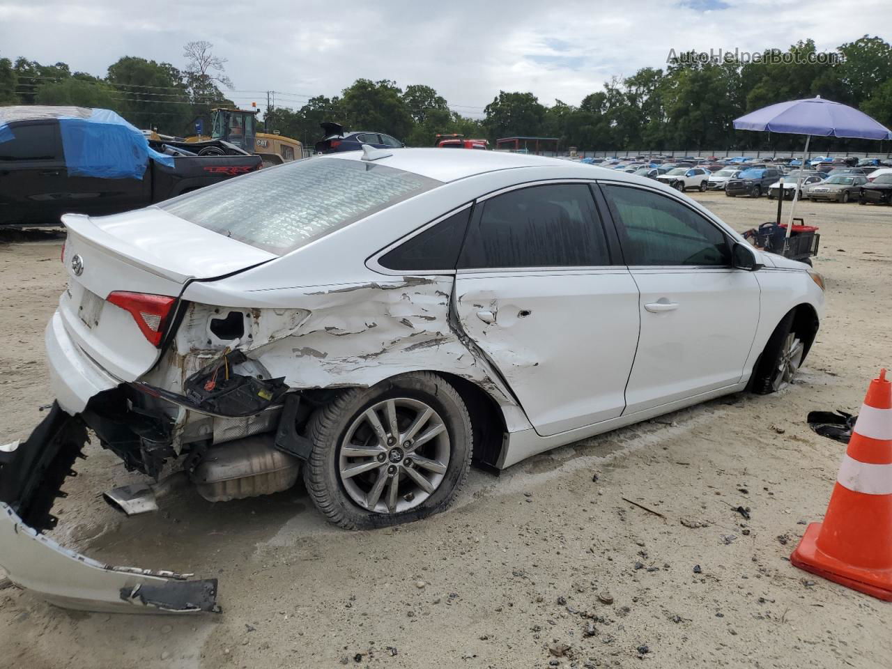 2017 Hyundai Sonata Se White vin: 5NPE24AF4HH592950