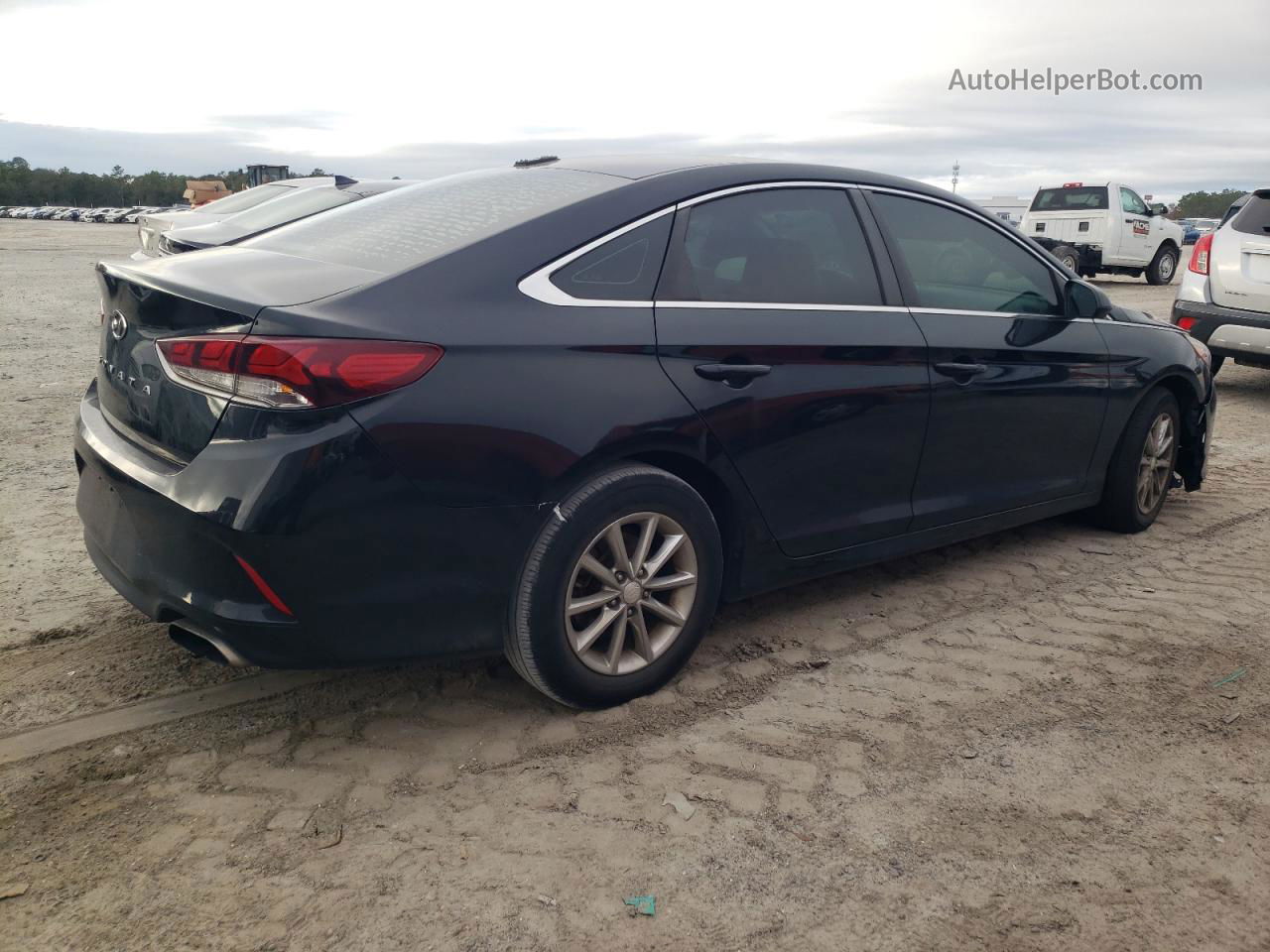 2018 Hyundai Sonata Se Черный vin: 5NPE24AF4JH621692