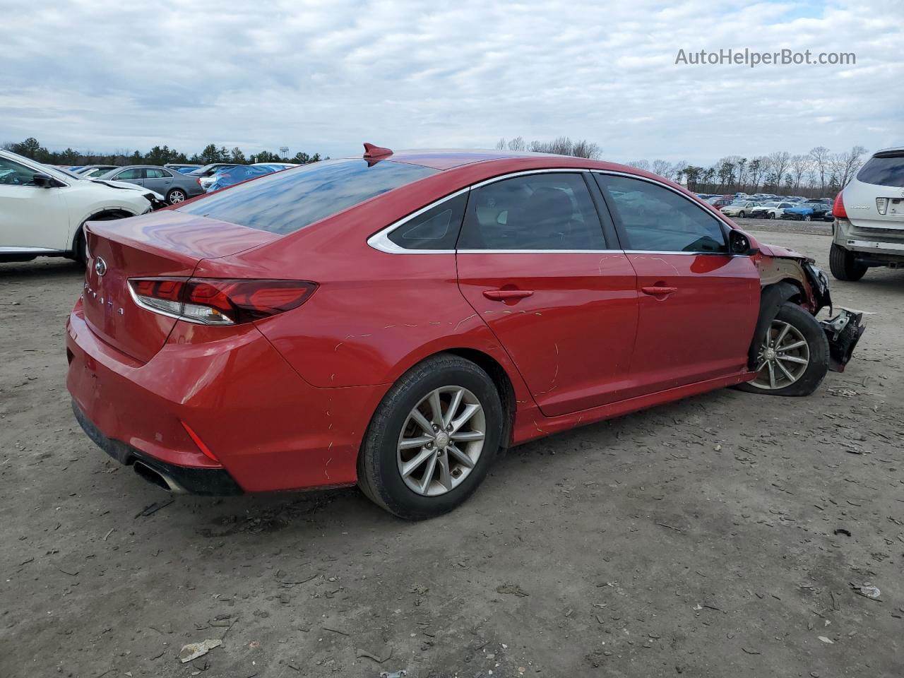 2018 Hyundai Sonata Se Красный vin: 5NPE24AF4JH713756