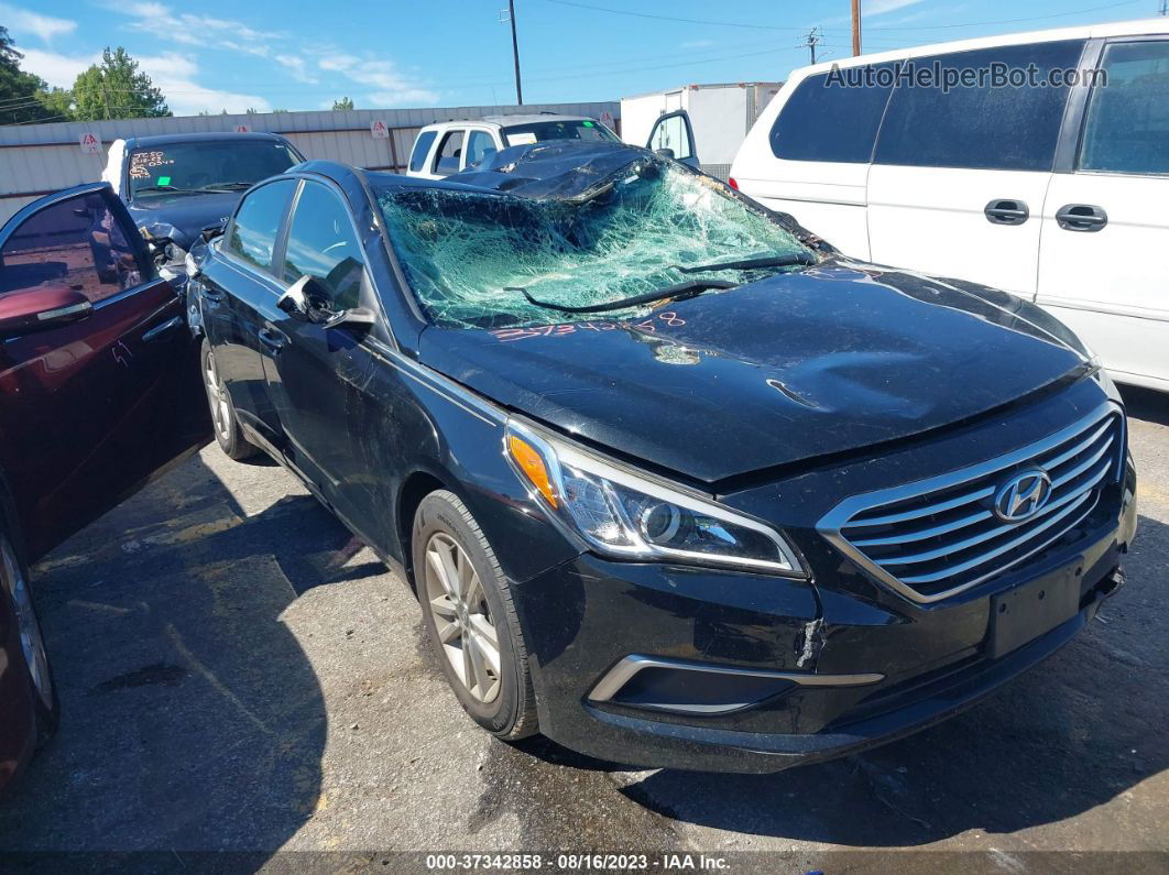 2017 Hyundai Sonata Se Black vin: 5NPE24AF5HH447691