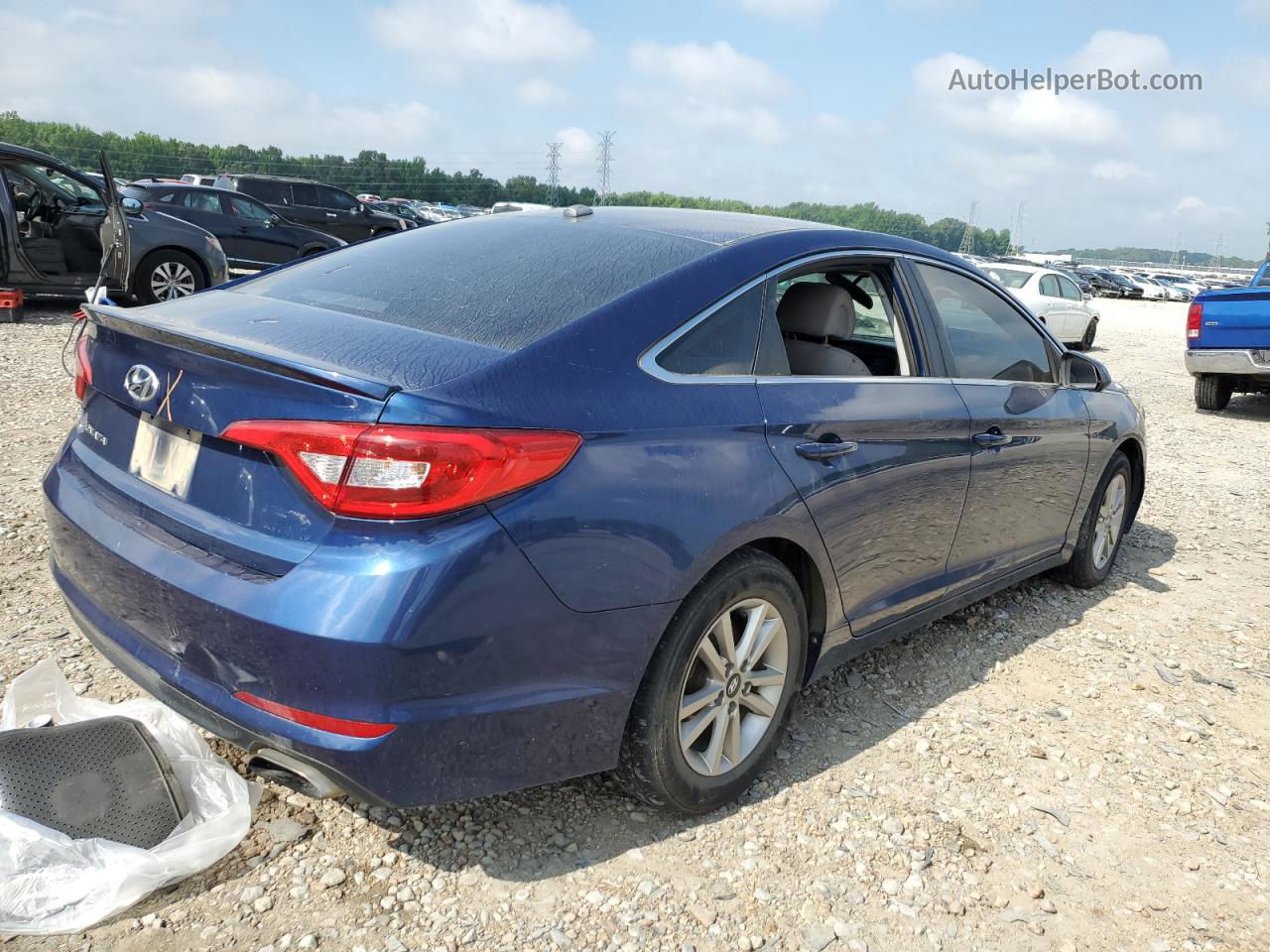 2017 Hyundai Sonata Se Blue vin: 5NPE24AF5HH458450