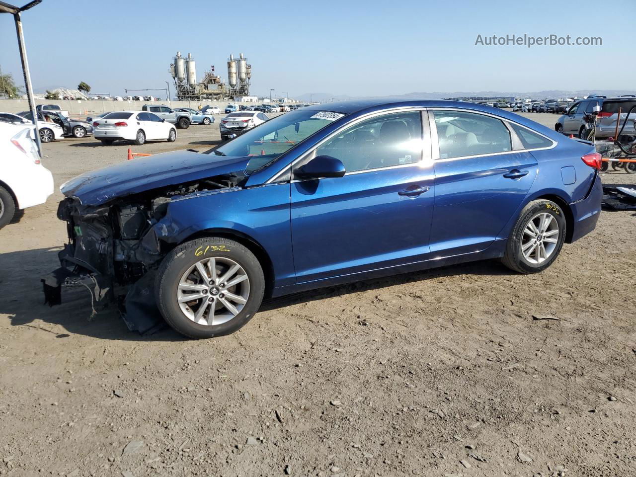 2017 Hyundai Sonata Se Blue vin: 5NPE24AF5HH459713