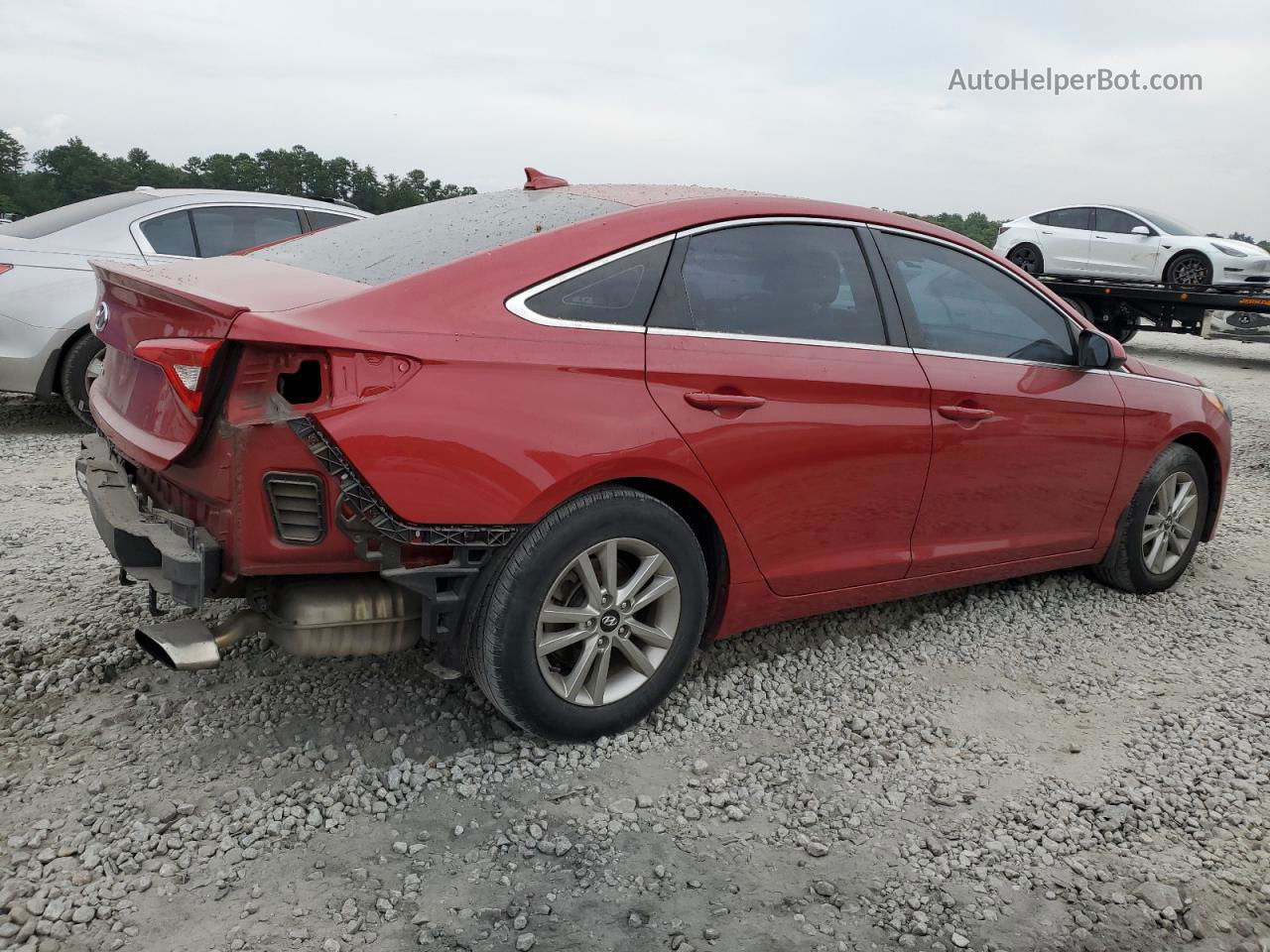 2017 Hyundai Sonata Se Красный vin: 5NPE24AF5HH464586