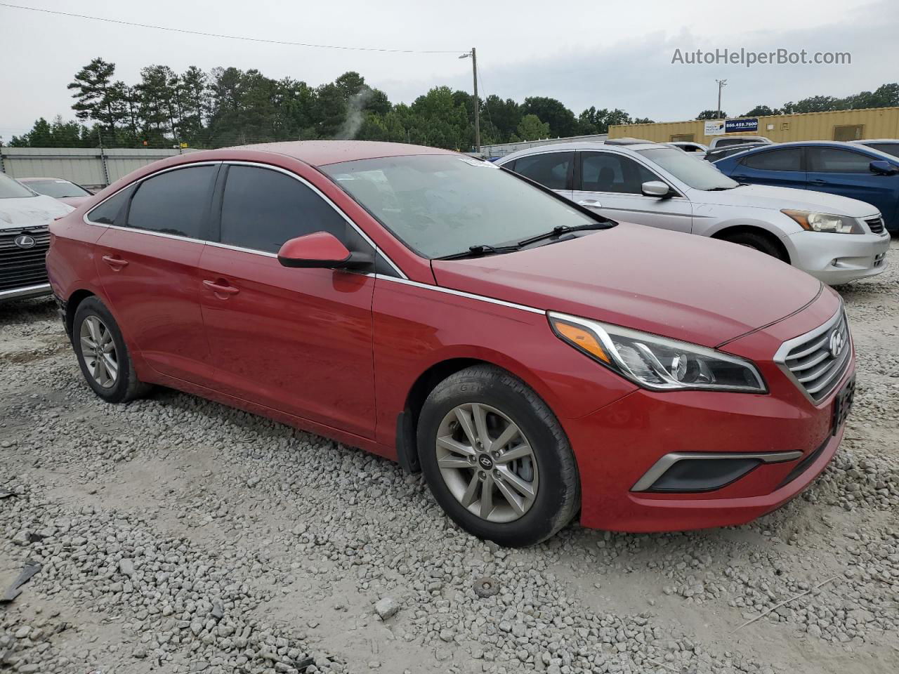 2017 Hyundai Sonata Se Красный vin: 5NPE24AF5HH464586