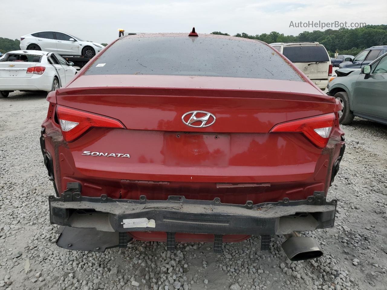 2017 Hyundai Sonata Se Красный vin: 5NPE24AF5HH464586