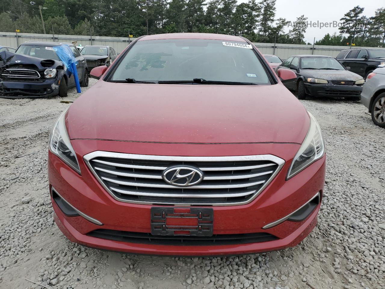 2017 Hyundai Sonata Se Красный vin: 5NPE24AF5HH464586