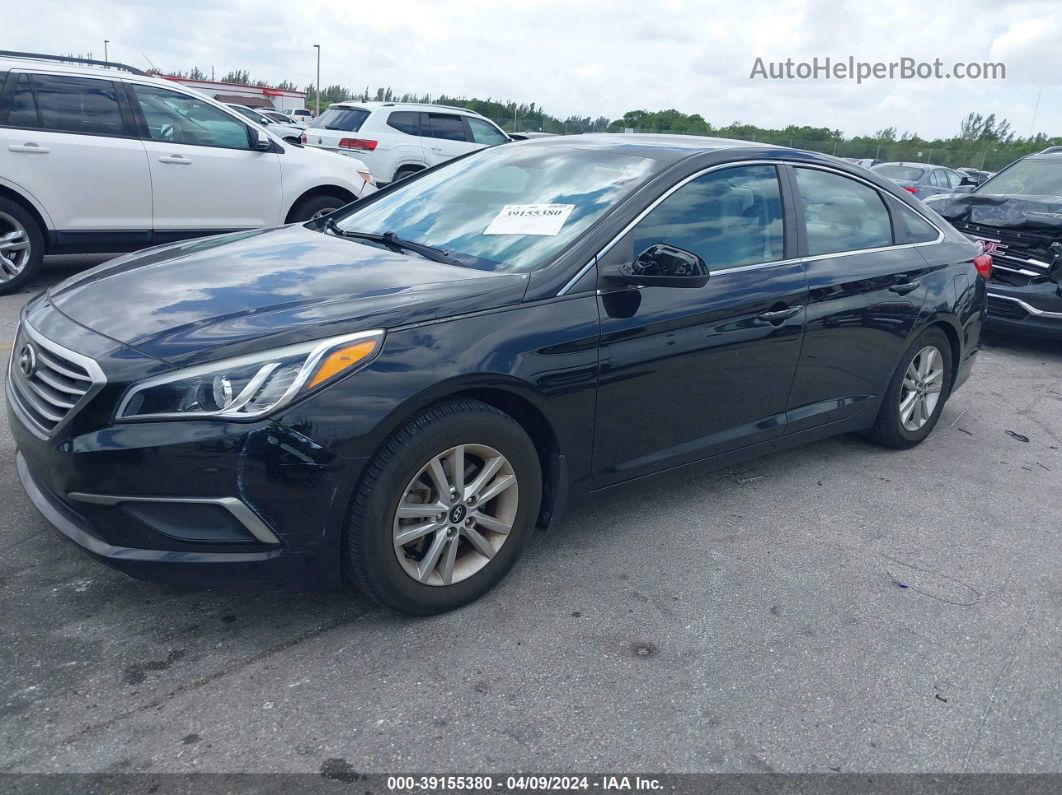 2017 Hyundai Sonata Se Black vin: 5NPE24AF5HH480240