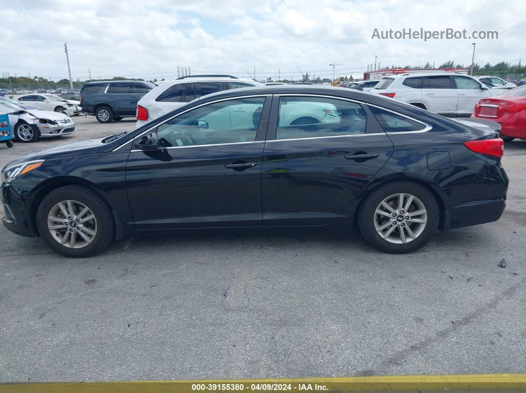 2017 Hyundai Sonata Se Черный vin: 5NPE24AF5HH480240