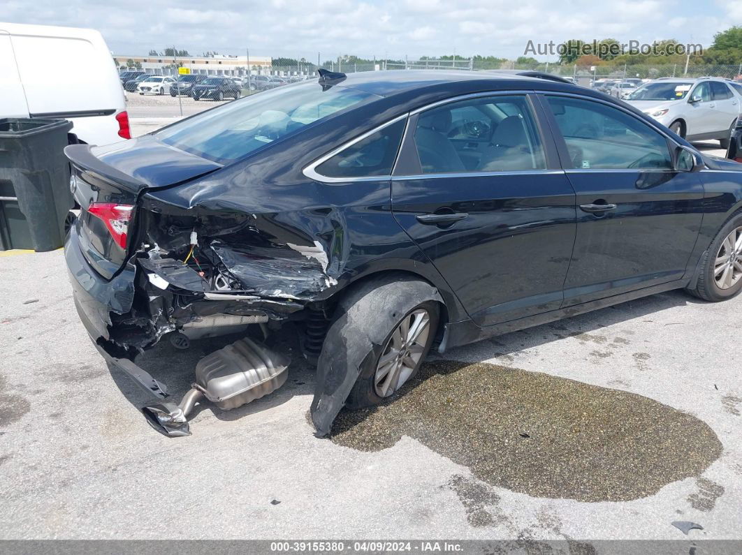 2017 Hyundai Sonata Se Black vin: 5NPE24AF5HH480240