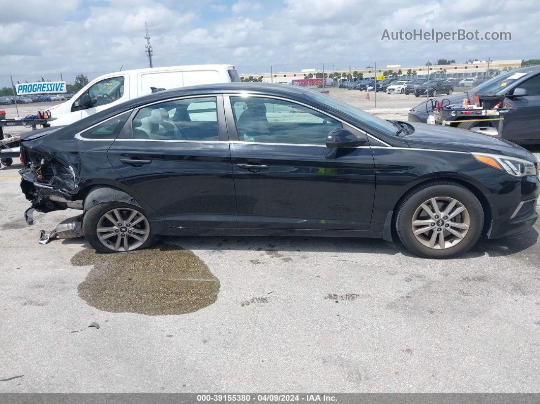 2017 Hyundai Sonata Se Black vin: 5NPE24AF5HH480240