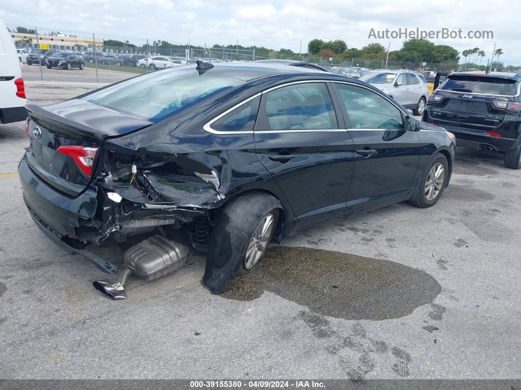 2017 Hyundai Sonata Se Black vin: 5NPE24AF5HH480240