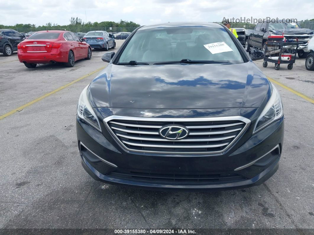 2017 Hyundai Sonata Se Черный vin: 5NPE24AF5HH480240