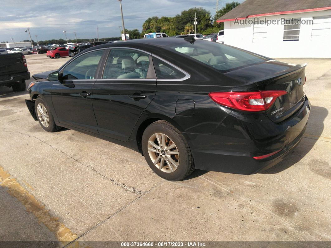 2017 Hyundai Sonata Se Черный vin: 5NPE24AF5HH493635