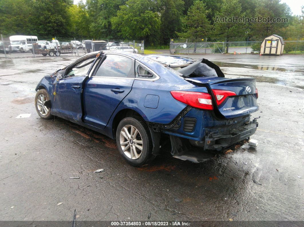 2017 Hyundai Sonata 2.4l Blue vin: 5NPE24AF5HH520977