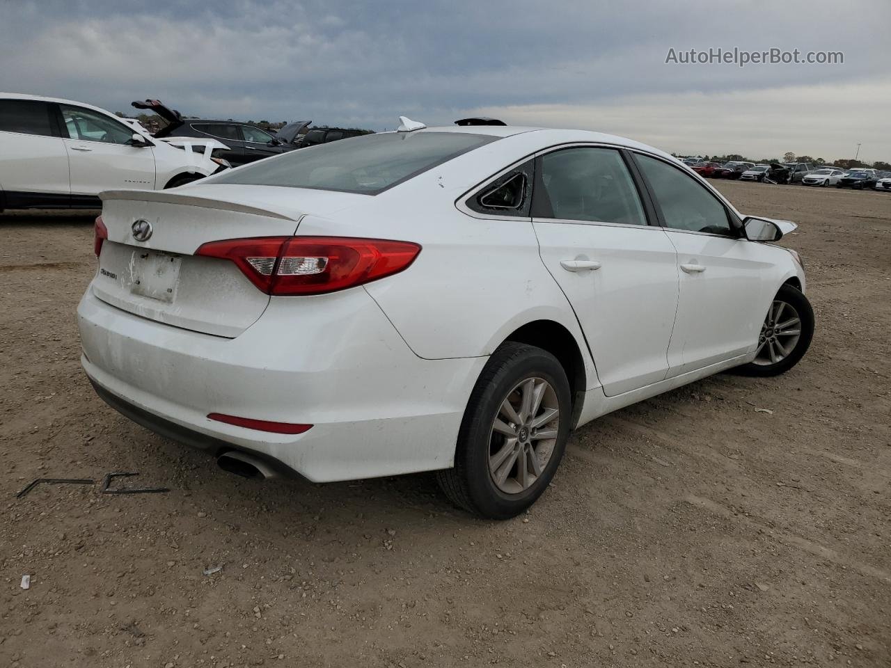 2017 Hyundai Sonata Se White vin: 5NPE24AF5HH527167