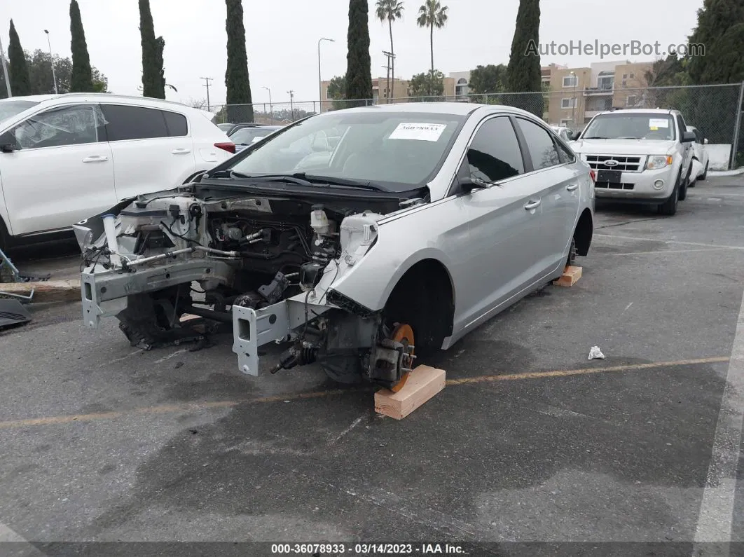 2017 Hyundai Sonata Silver vin: 5NPE24AF5HH530554