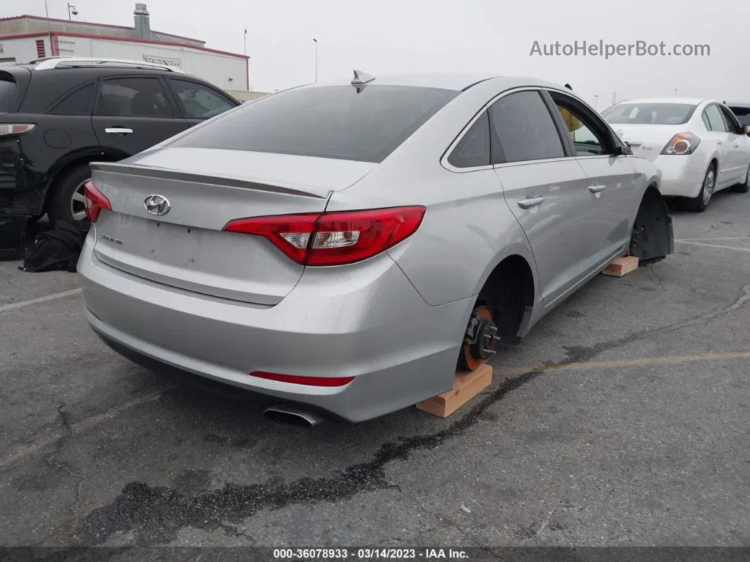 2017 Hyundai Sonata Серебряный vin: 5NPE24AF5HH530554