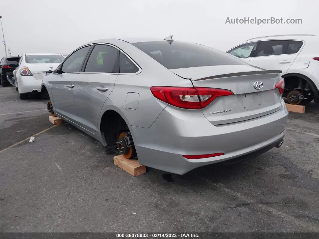 2017 Hyundai Sonata Серебряный vin: 5NPE24AF5HH530554